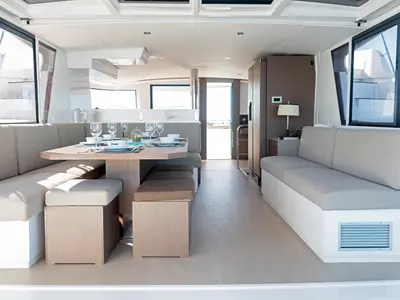 Salon of Kos 46.Cat11, a Bali 4.6 catamaran at Kos, Greece