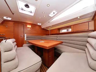 Salon of Jam Session, a Delphia 47 sailboat at Gdańsk, Poland