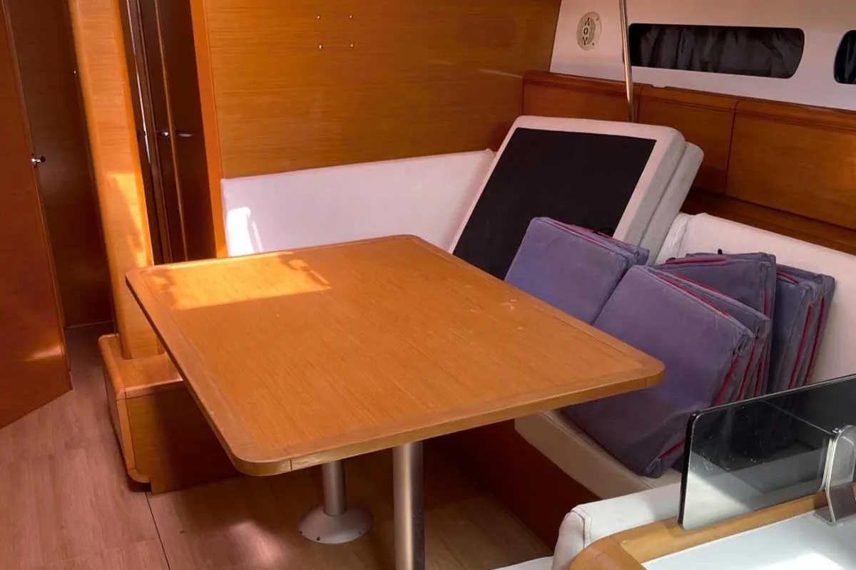 Olga, a Jeanneau Sun Odyssey 439 sailboat at Salerno, Italy