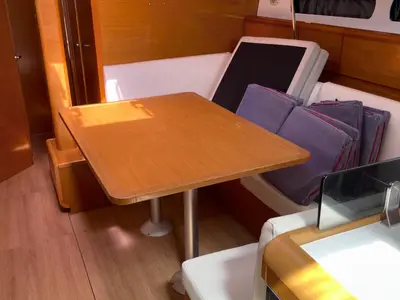 Olga, a Jeanneau Sun Odyssey 439 sailboat at Salerno, Italy