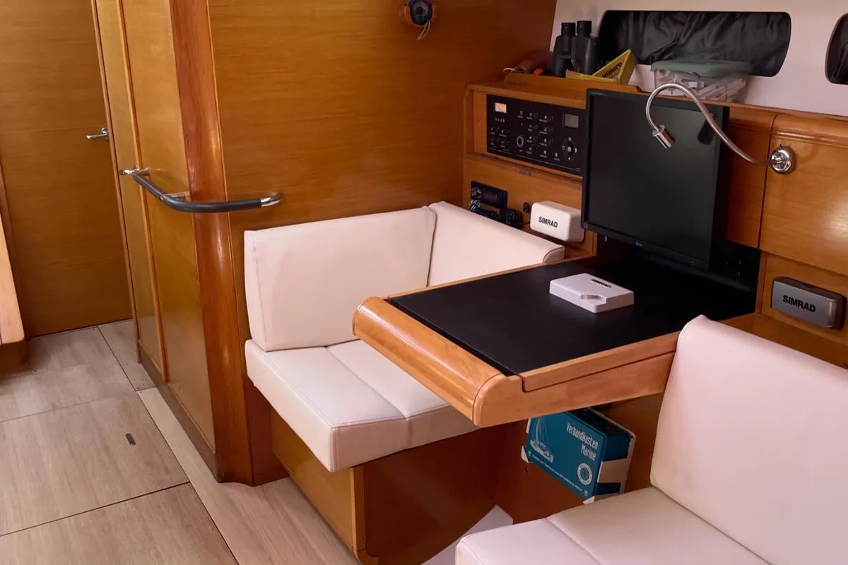 Olga, a Jeanneau Sun Odyssey 439 sailboat at Salerno, Italy