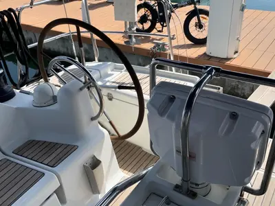 Olga, a Jeanneau Sun Odyssey 439 sailboat at Salerno, Italy
