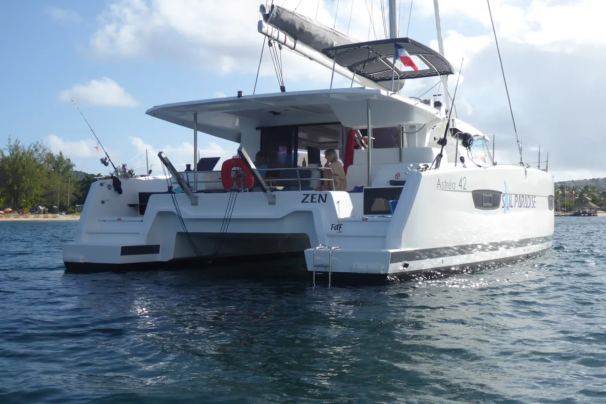Comfort, a Fountaine Pajot Astréa 42 catamaran at Alameda, United States