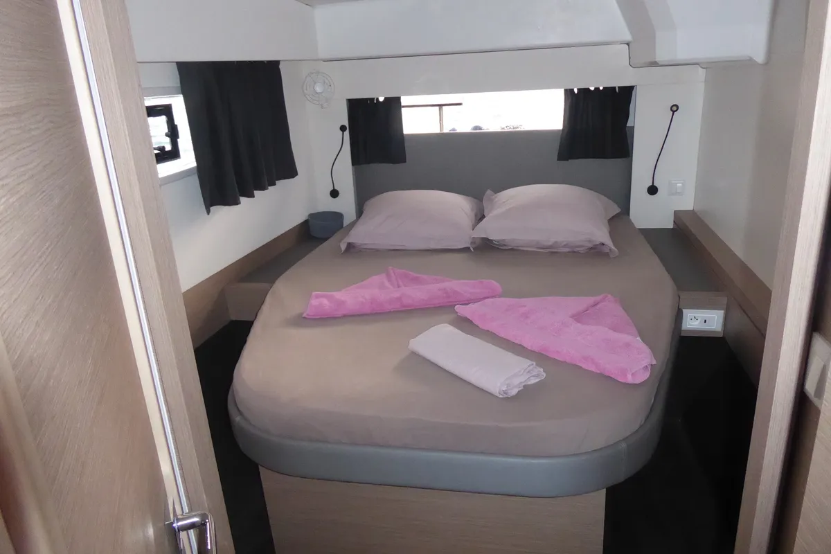 Comfort, a Fountaine Pajot Astréa 42 catamaran at Alameda, United States