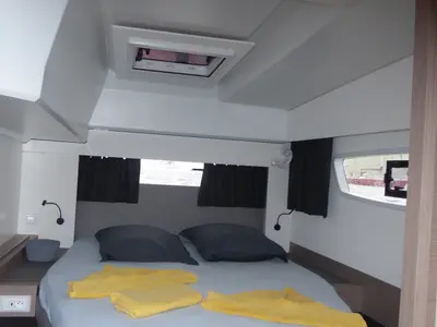 Comfort, a Fountaine Pajot Astréa 42 catamaran at Alameda, United States