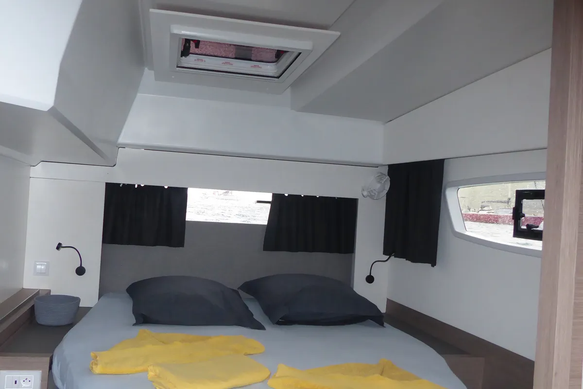 Comfort, a Fountaine Pajot Astréa 42 catamaran at Alameda, United States