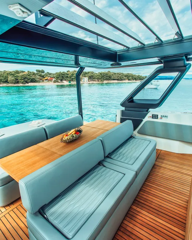 NN, a Cranchi A46 motor yacht at Split, Croatia