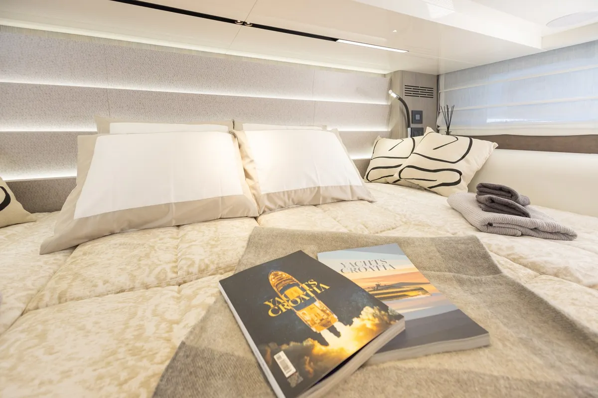 NN, a Cranchi A46 motor yacht at Split, Croatia