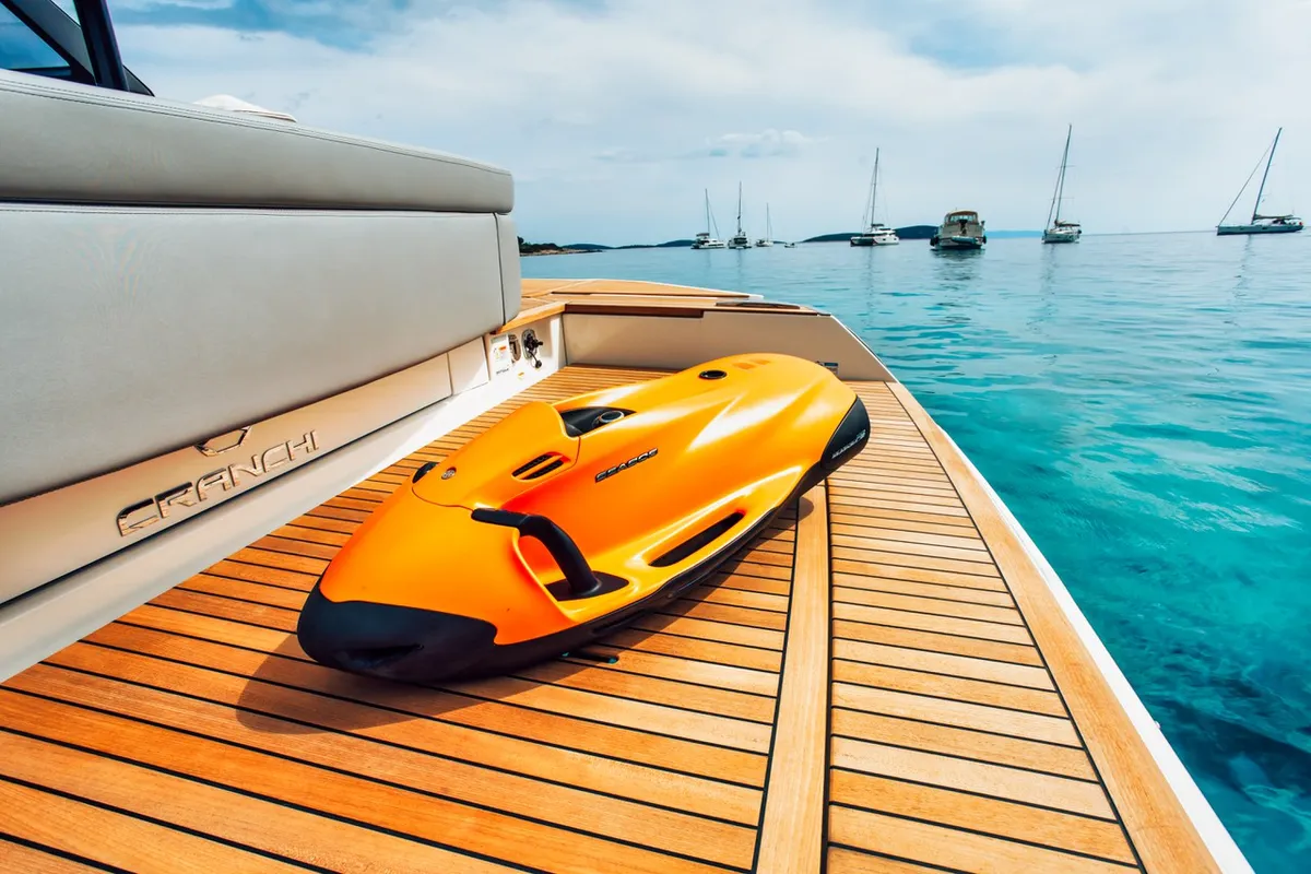 NN, a Cranchi A46 motor yacht at Split, Croatia