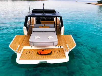 NN, a Cranchi A46 motor yacht at Split, Croatia