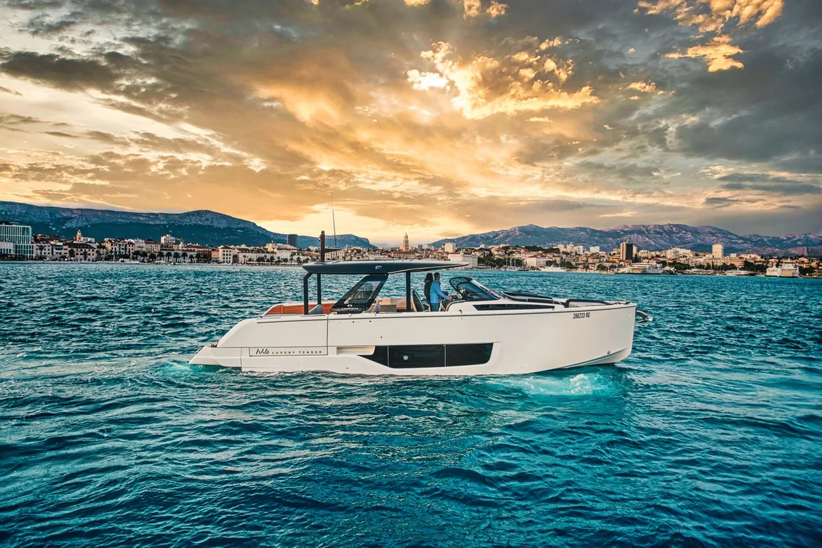 NN, a Cranchi A46 motor yacht at Split, Croatia