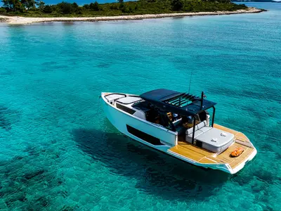 NN, a Cranchi A46 motor yacht at Split, Croatia
