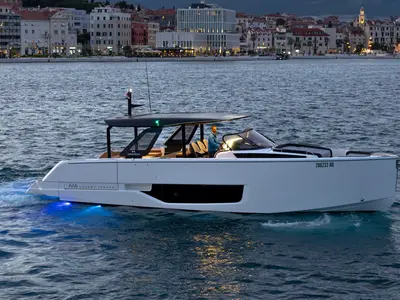 NN, a Cranchi A46 motor yacht at Split, Croatia
