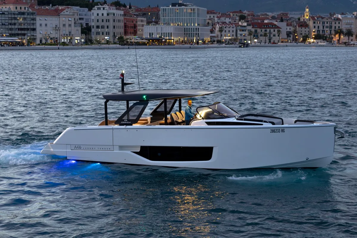 NN, a Cranchi A46 motor yacht at Split, Croatia