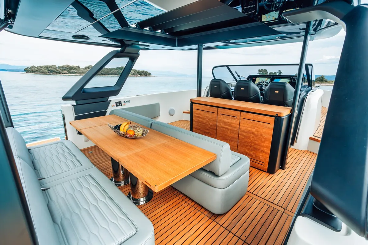 NN, a Cranchi A46 motor yacht at Split, Croatia
