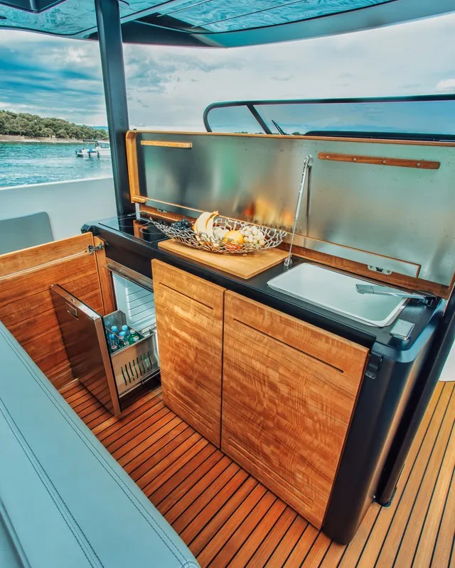 NN, a Cranchi A46 motor yacht at Split, Croatia