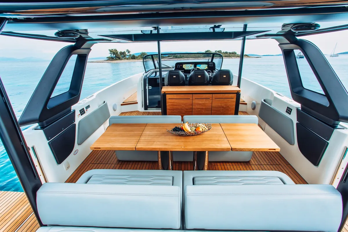 NN, a Cranchi A46 motor yacht at Split, Croatia