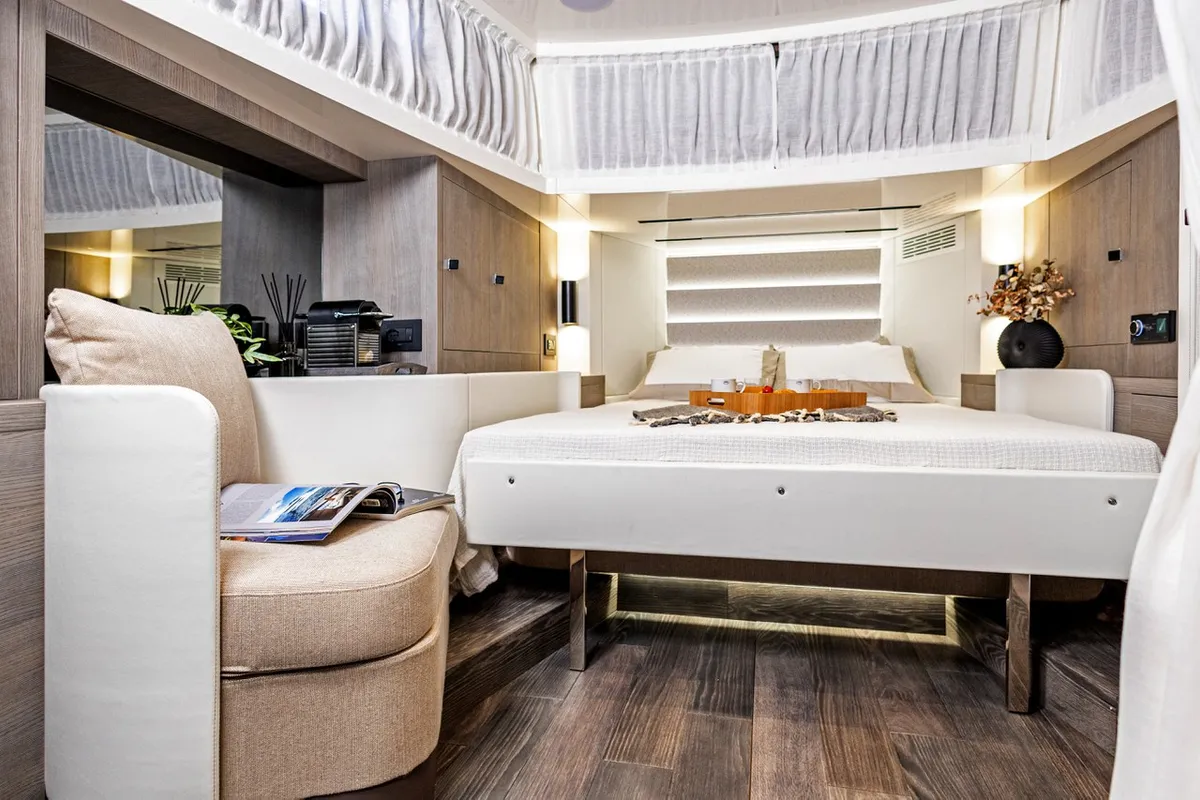 NN, a Cranchi A46 motor yacht at Split, Croatia