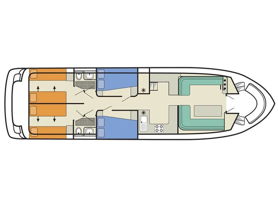 Salsa B, a Cygnet Salsa B motorboat at Migennes, France