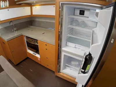 Galley of Avanti, a Dufour 470 sailboat at Grad Šibenik, Croatia