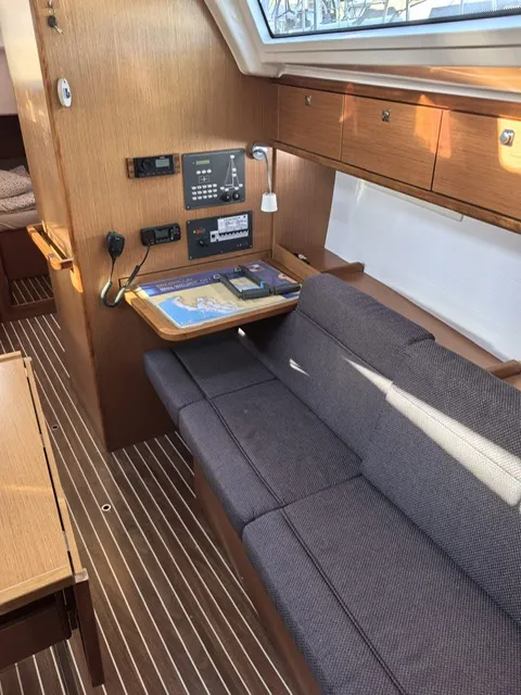 Salon of Lady Lana, a Bavaria Cruiser 37 sailboat at Punat, Croatia
