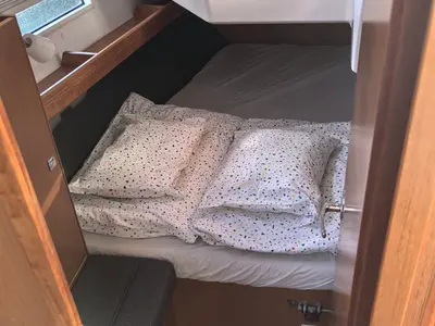 Cabin on Lady Lana, a Bavaria Cruiser 37 sailboat at Punat, Croatia