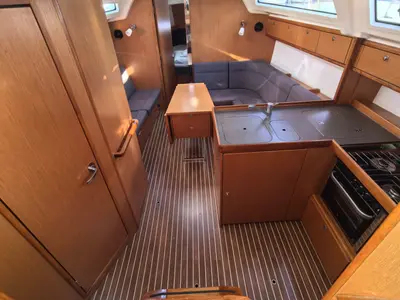 Galley of Lady Lana, a Bavaria Cruiser 37 sailboat at Punat, Croatia