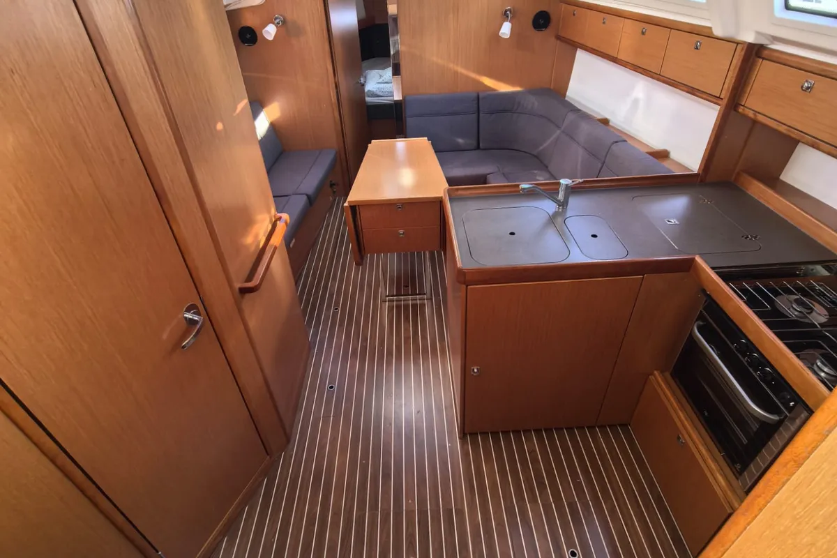 Galley of Lady Lana, a Bavaria Cruiser 37 sailboat at Punat, Croatia