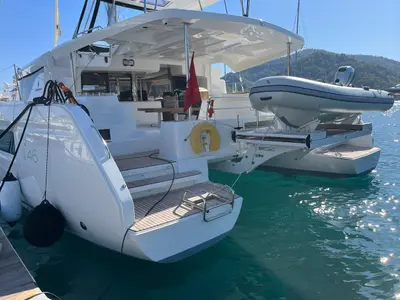 Eternityx, a Lagoon 46 catamaran at Fethiye, Turkey