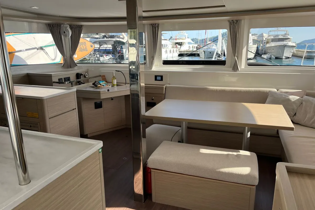 Eternityx, a Lagoon 46 catamaran at Fethiye, Turkey