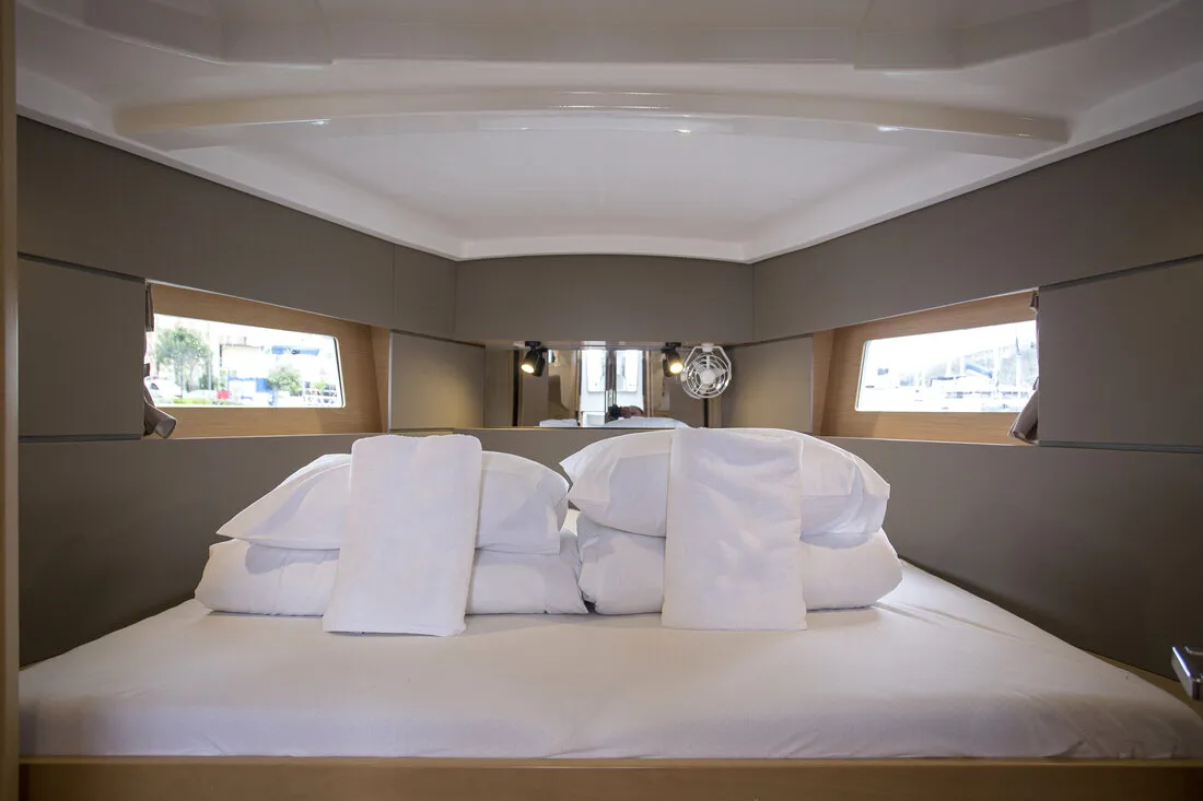Cabin on Bellagio, a Beneteau Oceanis 38.1 sailboat at Zadar, Croatia