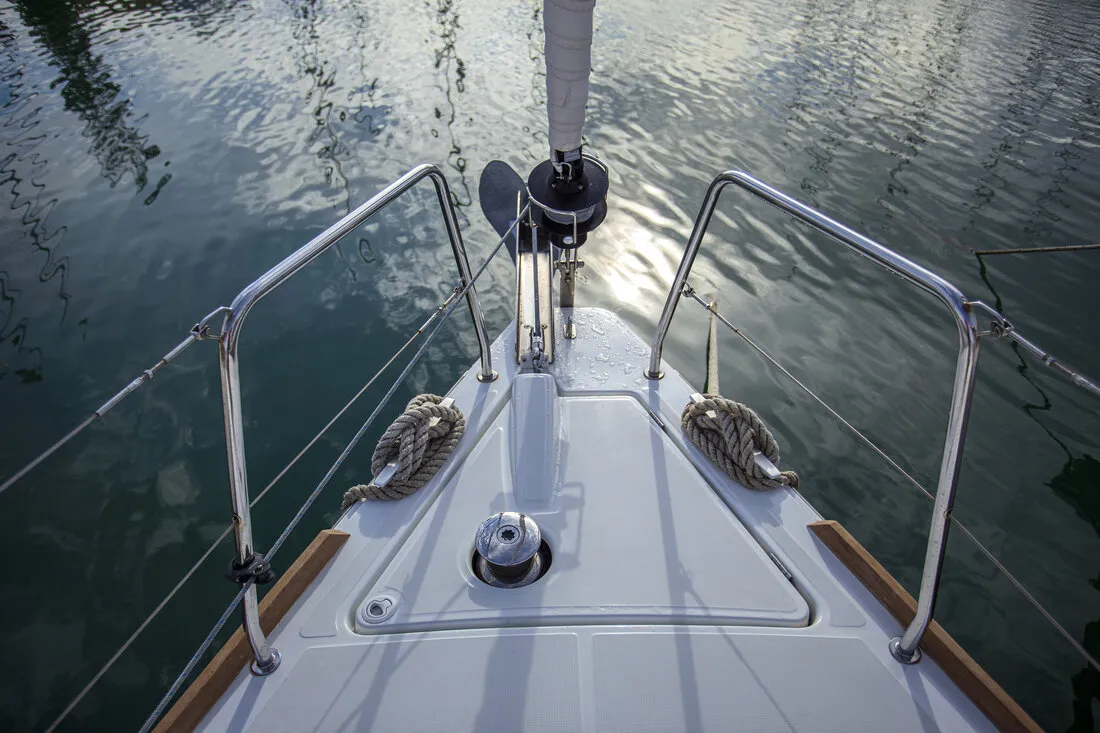 Exterior view of Bellagio, a Beneteau Oceanis 38.1 sailboat at Zadar, Croatia