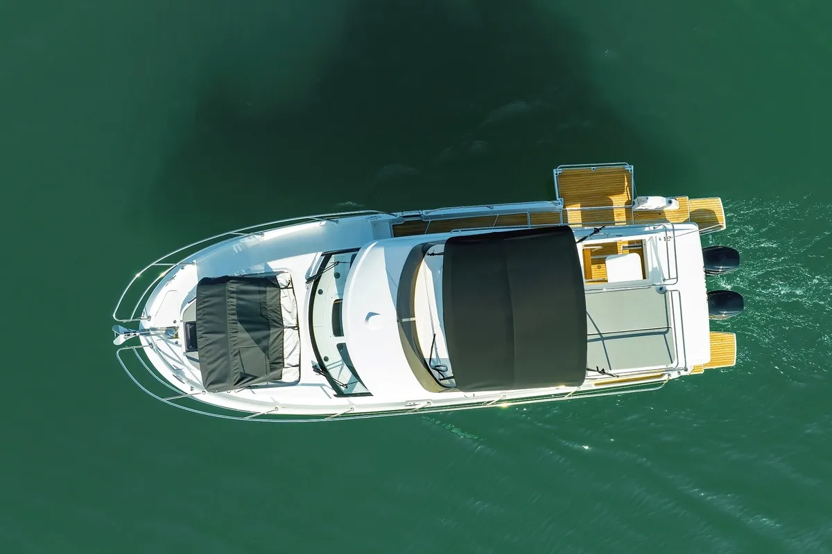 Tango, a Beneteau Antares 11 Fly OB motorboat at Pirovac, Croatia