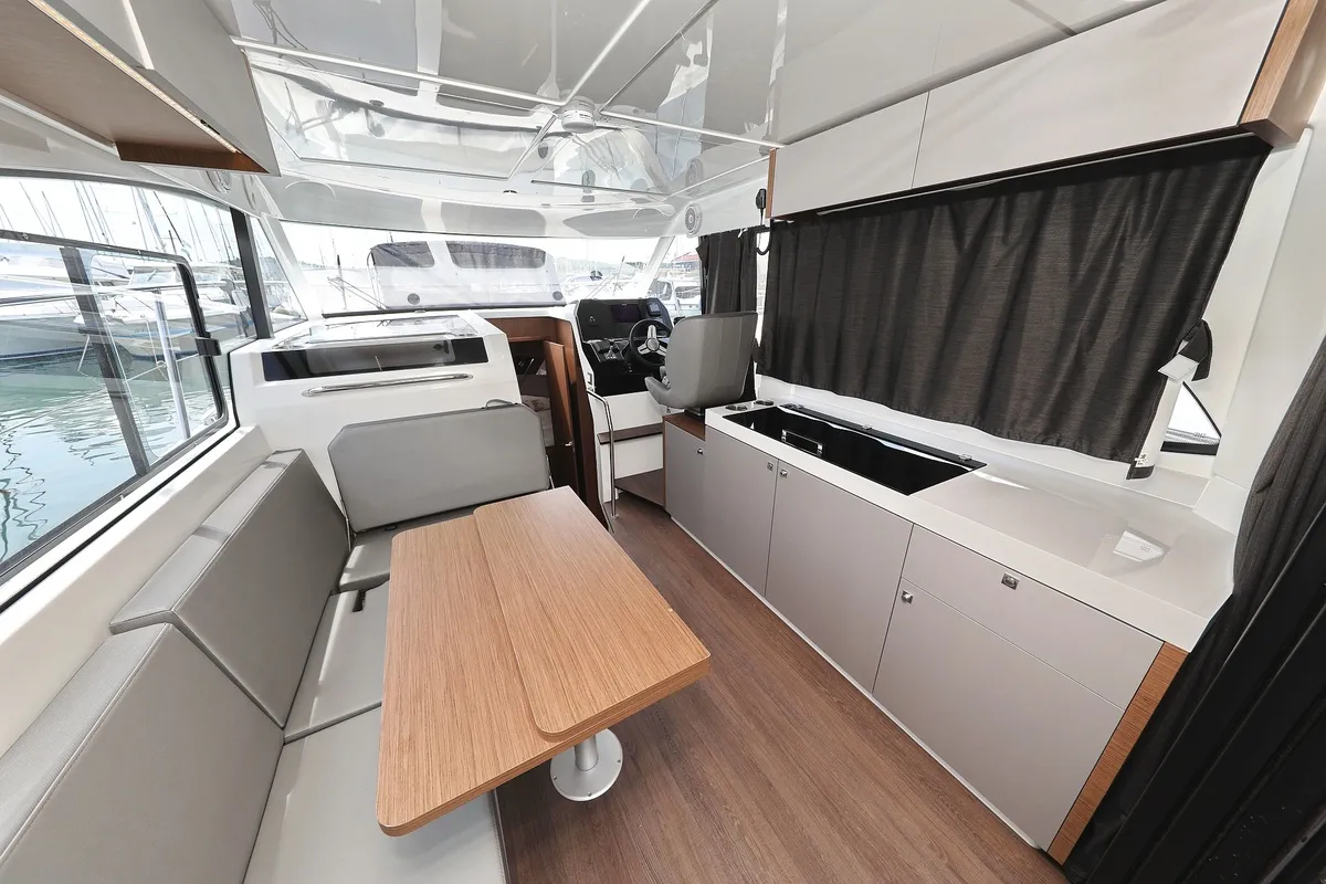 Tango, a Beneteau Antares 11 Fly OB motorboat at Pirovac, Croatia