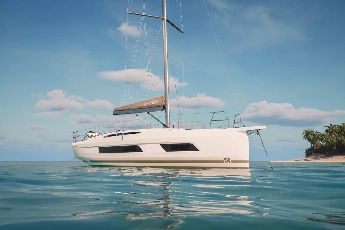 Takamaka, a Dufour 39 sailboat at es Jonquet, Spain
