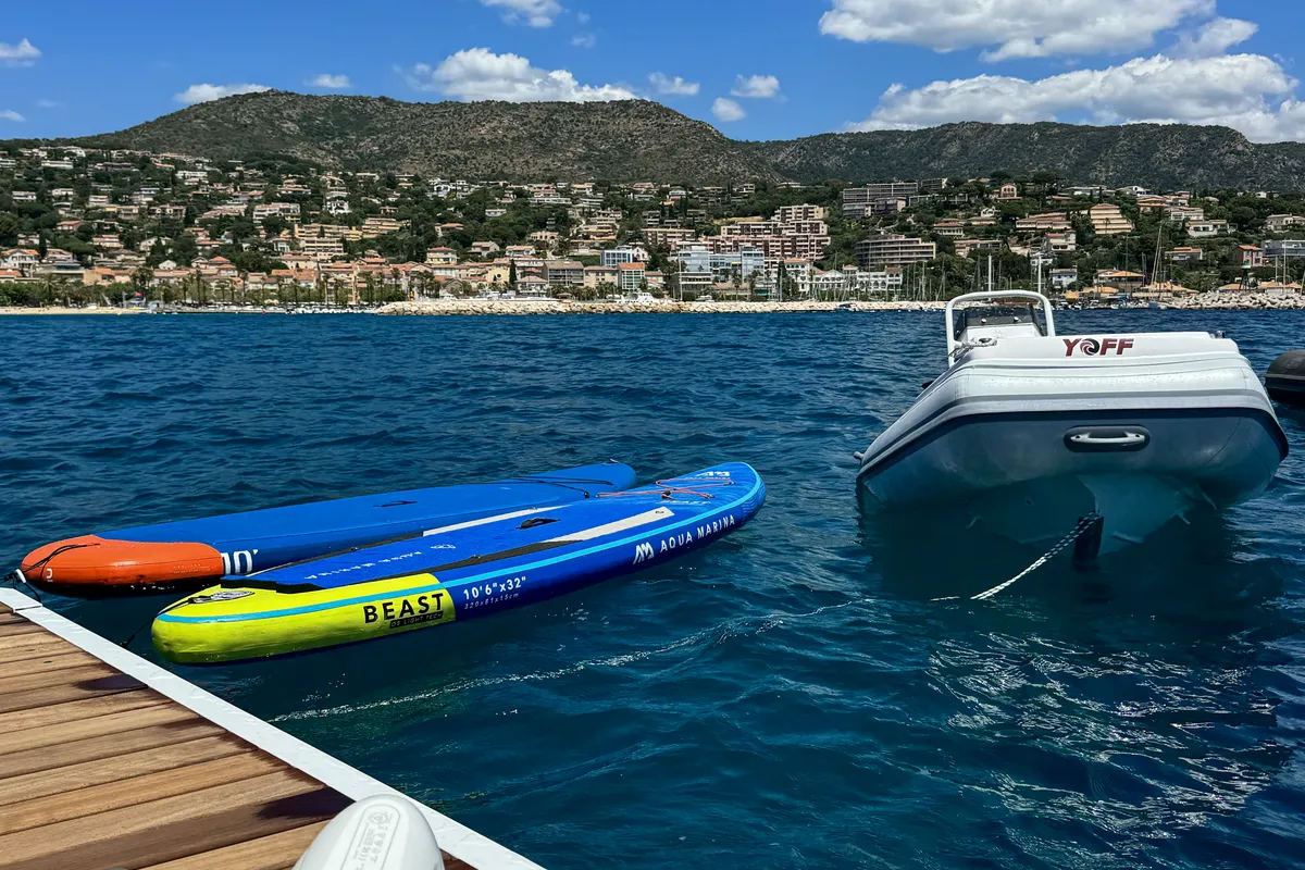 Yoff, a Lagoon 46 catamaran at Ajaccio, France