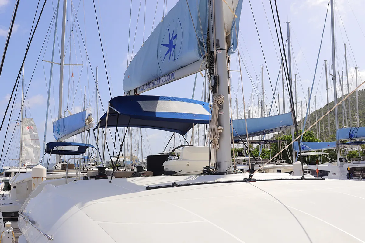 Skye , a Lagoon 50 catamaran at Road Town, British Virgin Islands