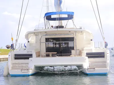 Skye , a Lagoon 50 catamaran at Road Town, British Virgin Islands
