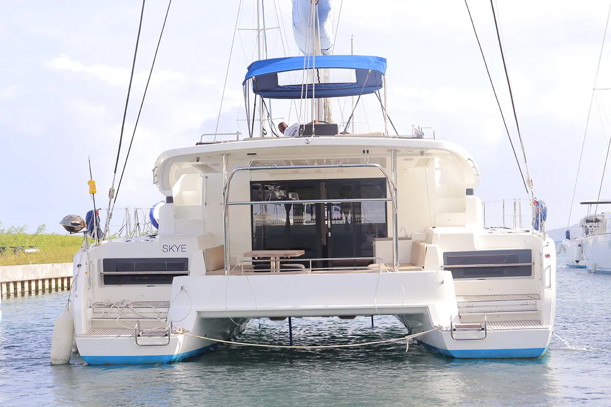 Skye , a Lagoon 50 catamaran at Road Town, British Virgin Islands