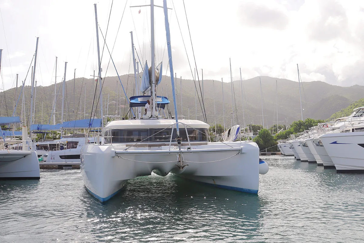 Skye , a Lagoon 50 catamaran at Road Town, British Virgin Islands