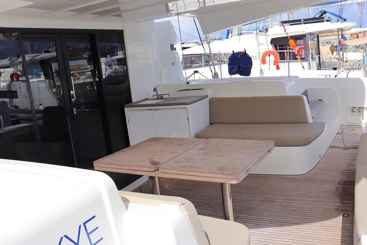 Skye , a Lagoon 50 catamaran at Road Town, British Virgin Islands