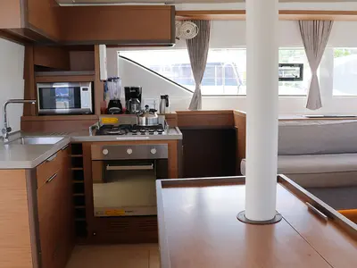 Galley of Skye, a Lagoon 50 catamaran at Parham Town, British Virgin Islands