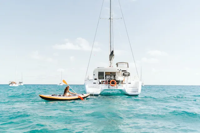 MADRIGAL VI, a Lagoon 40 catamaran at Sant Antoni de Portmany, Spain