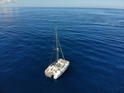 MADRIGAL VI, a Lagoon 40 catamaran at Sant Antoni de Portmany, Spain
