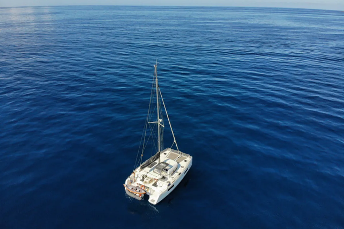 MADRIGAL VI, a Lagoon 40 catamaran at Sant Antoni de Portmany, Spain