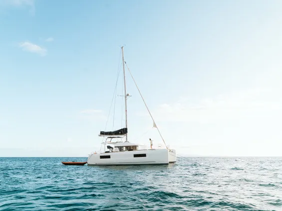 MADRIGAL VI, a Lagoon 40 catamaran at Sant Antoni de Portmany, Spain