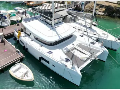 Moana-4, a Lagoon 42 catamaran at Fethiye, Turkey