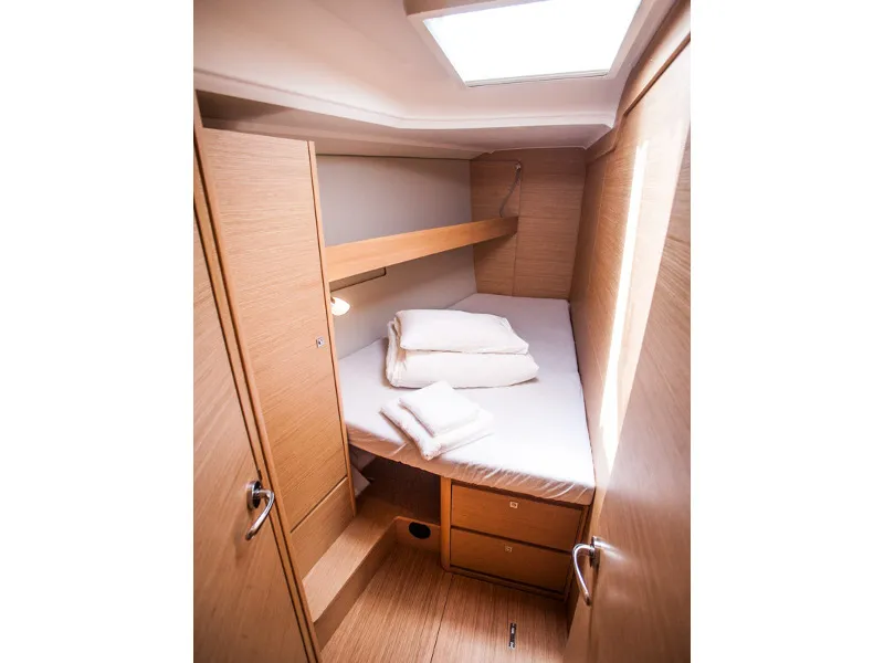 Cabin on Lisabet, a Dufour 460 Grand Large sailboat at Primošten, Croatia