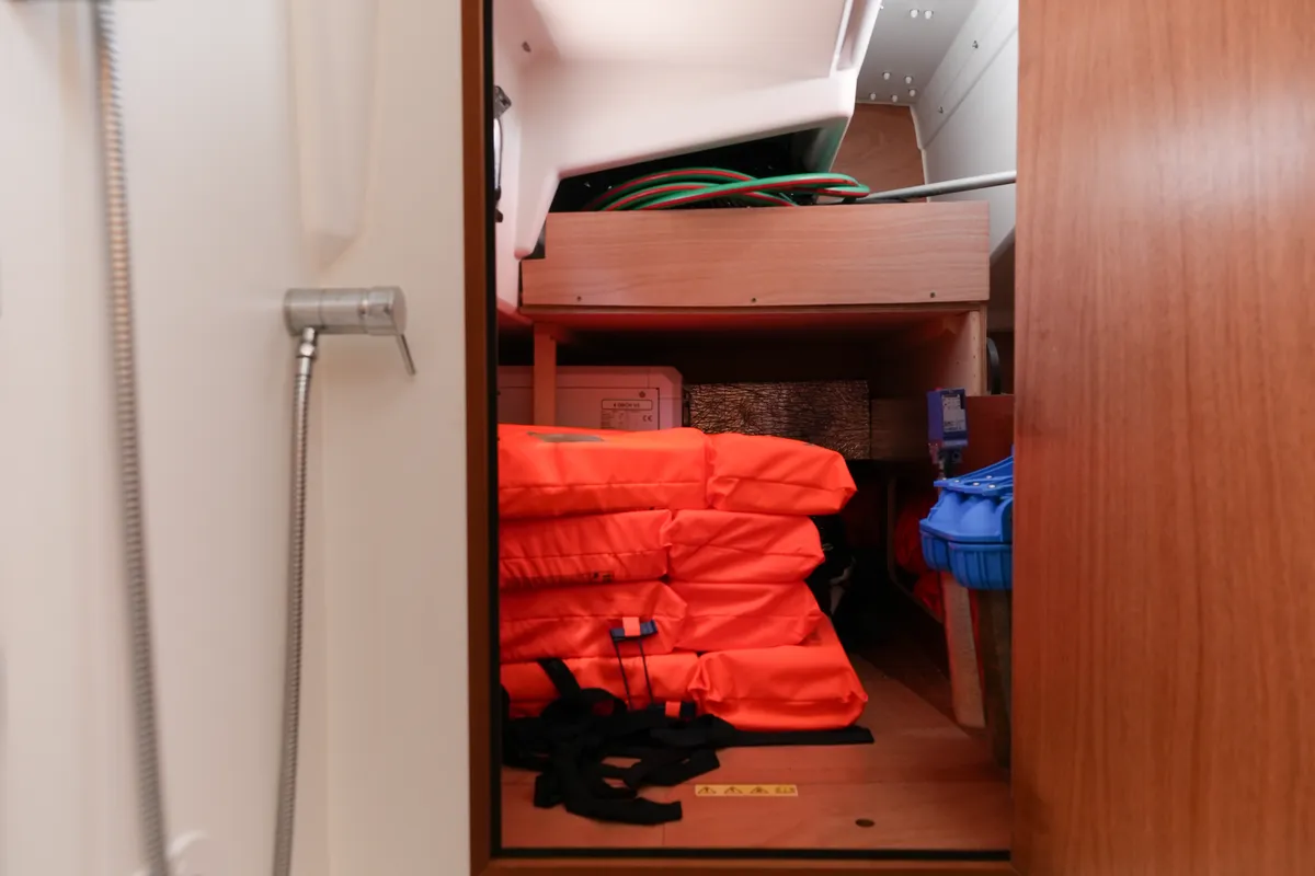 NorthWind 35, a Jeanneau Sun Odyssey 350 sailboat at Sipias Municipal Unit, Greece