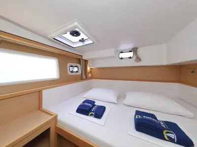 Cabin on Lilla V, a Lagoon 39 catamaran at Biograd na Moru, Croatia
